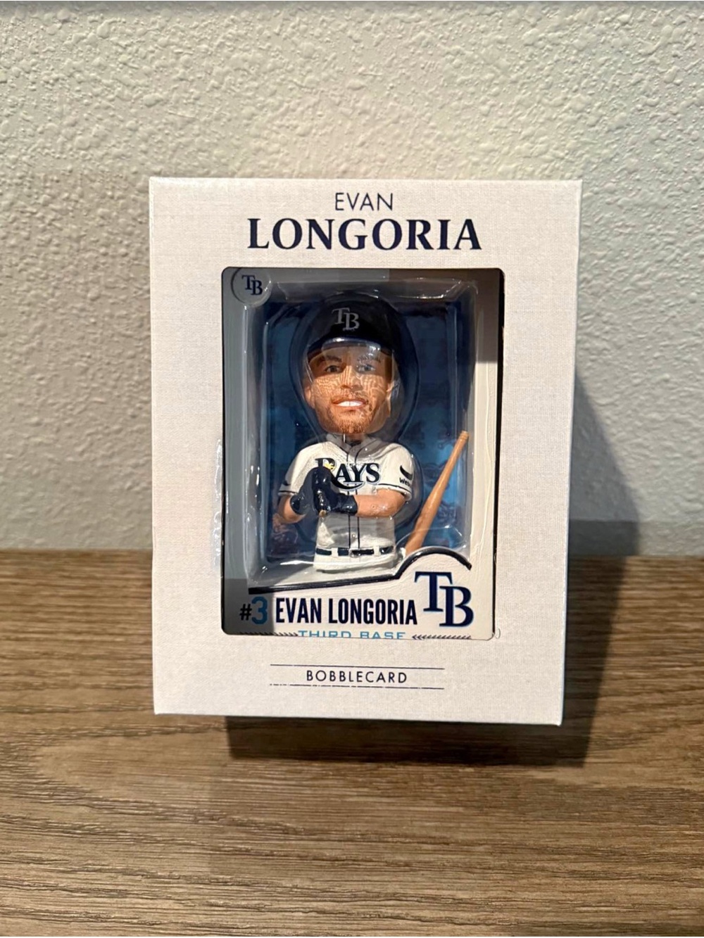 Evan Longoria Bobblecard Limited Giveaway Tampa Bay Rays 07/12